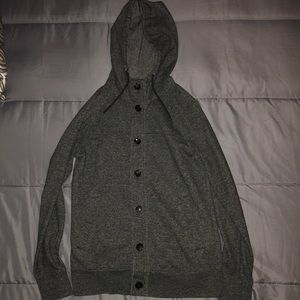 H&M button jacket with hood